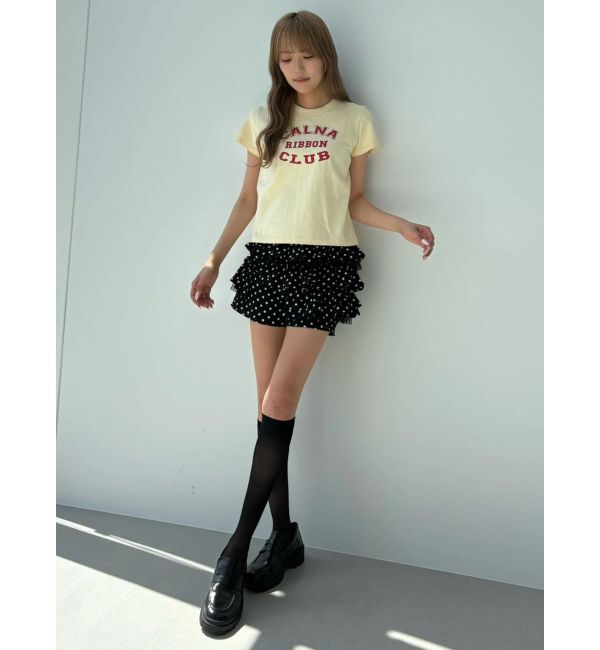 CALNAMUR「ドットティアードパンツ」|スカート|