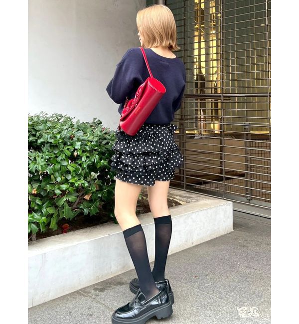 CALNAMUR「ドットティアードパンツ」|スカート|