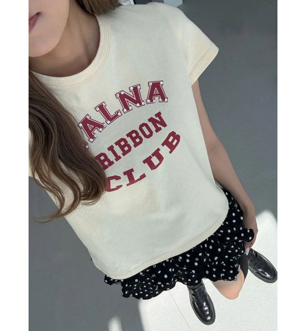 CALNAMUR「リボンクラブTシャツ」|Tシャツ・カットソー|