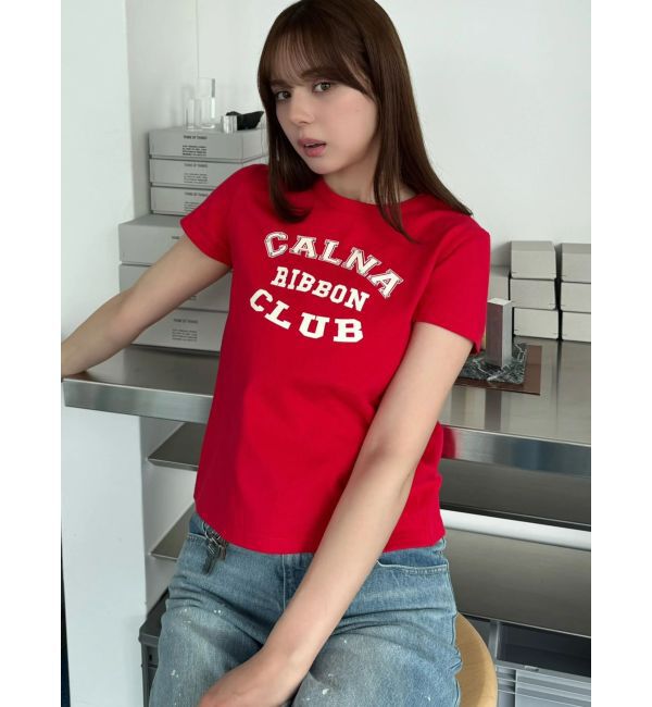 CALNAMUR「リボンクラブTシャツ」|Tシャツ・カットソー|