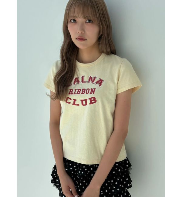CALNAMUR「リボンクラブTシャツ」|Tシャツ・カットソー|イエロー