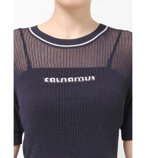 CALNAMUR「メッシュニットプルオーバー」|ニット・セーター|