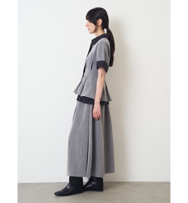 ELENDEEK「LAYERED SHIRT OP」|ワンピース|