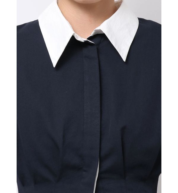 ELENDEEK「LAYERED SHIRT OP」|ワンピース|