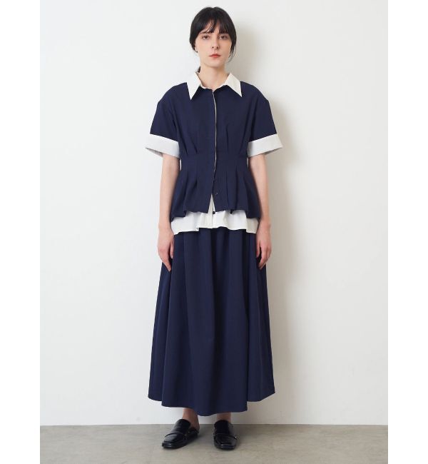 ELENDEEK「LAYERED SHIRT OP」|ワンピース|