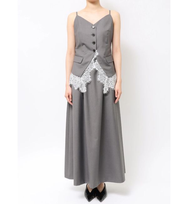 ELENDEEK「LACE LAYERED CAMI OP」|ワンピース|