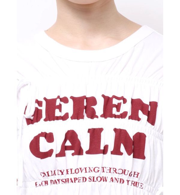 EMODA「ロゴギャザーTシャツ」|Tシャツ・カットソー|