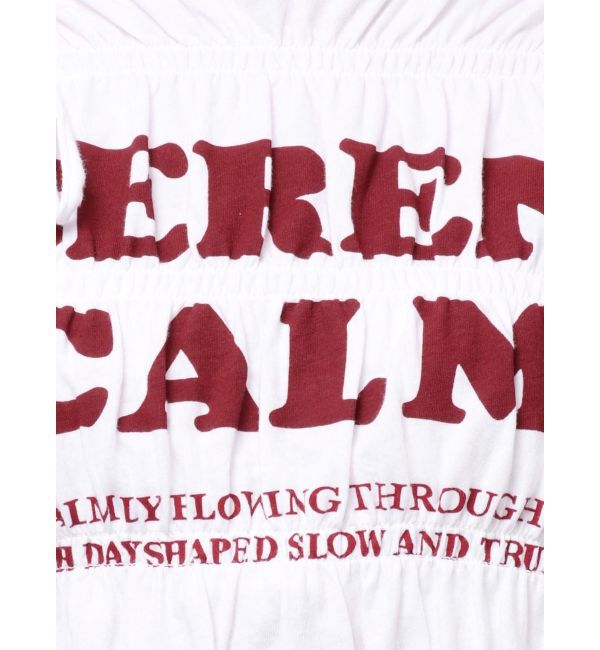 EMODA「ロゴギャザーTシャツ」|Tシャツ・カットソー|