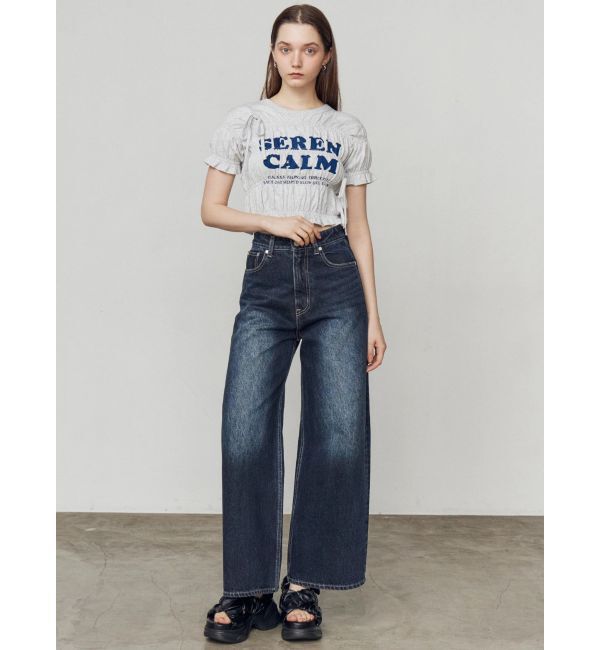EMODA「ロゴギャザーTシャツ」|Tシャツ・カットソー|