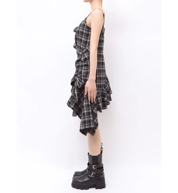 EMODA「アシンメトリーギャザーリボンワンピース」|ワンピース|
