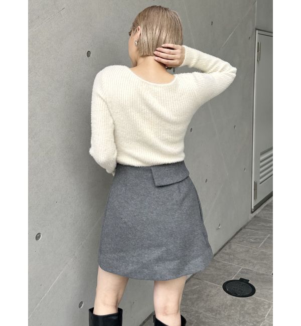MURUA「ウール混ミニスカート」|スカート|