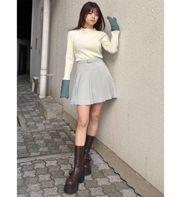 MURUA「ダブルプリーツミニスカート【セットアップ着用可】」|スカート|