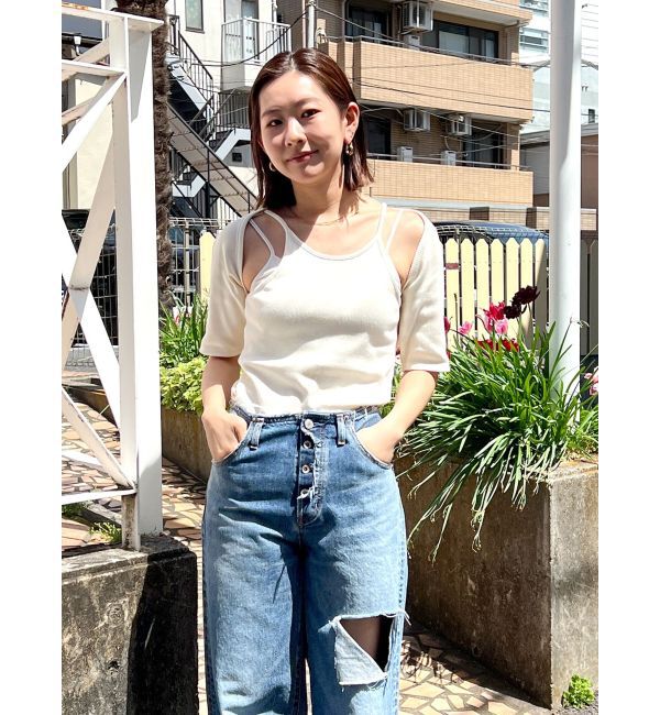 Ungrid「キャミデザインアンサンブル」|Tシャツ・カットソー|