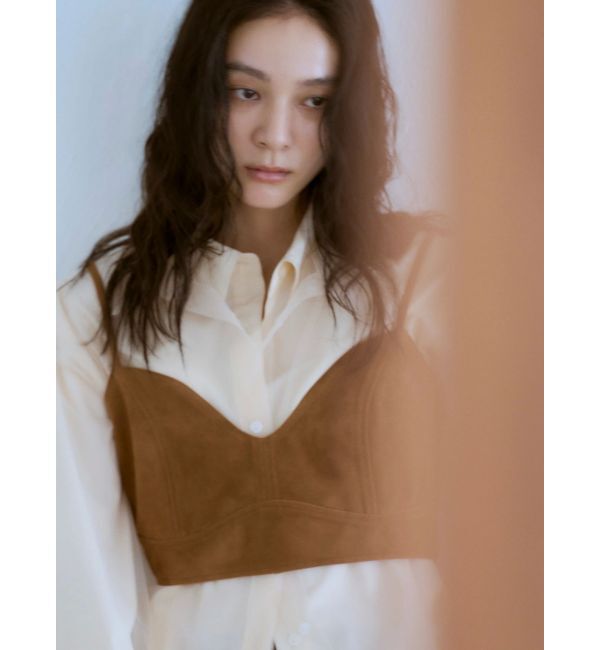 Ungrid「【展示会人気NO.1】チュールレイヤードルーズシャツ」|シャツ・ブラウス|