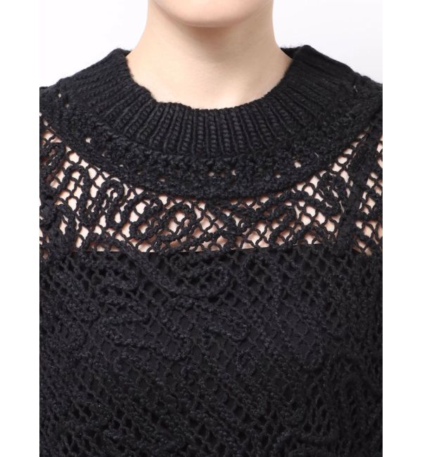 Ungrid「レーシー刺繍ルーズニット」|ニット・セーター|