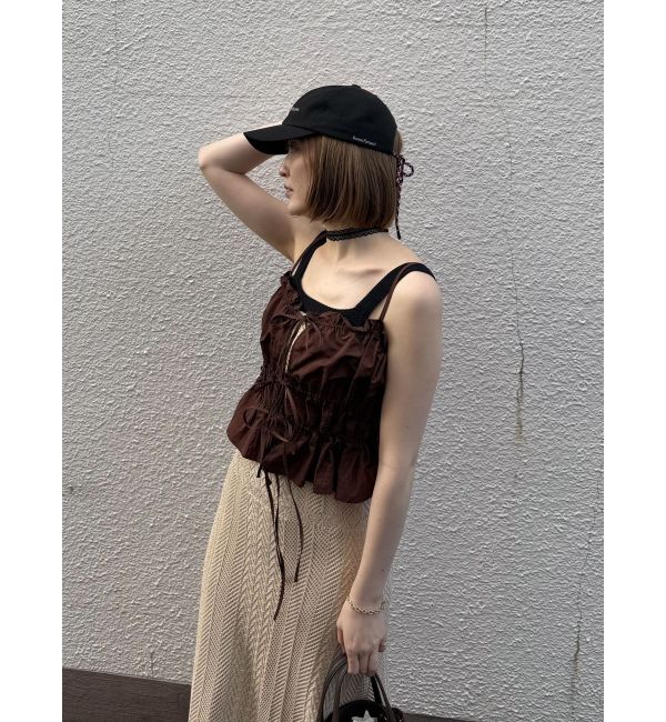 LAGUNAMOON「【XSサイズあり】ノースリレースニットワンピース」|ワンピース|