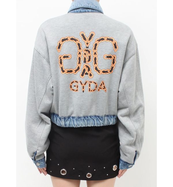 GYDA「reversible chain Symmetry GYDAショートデニムGジャン」|ブルゾン・スタジャン|