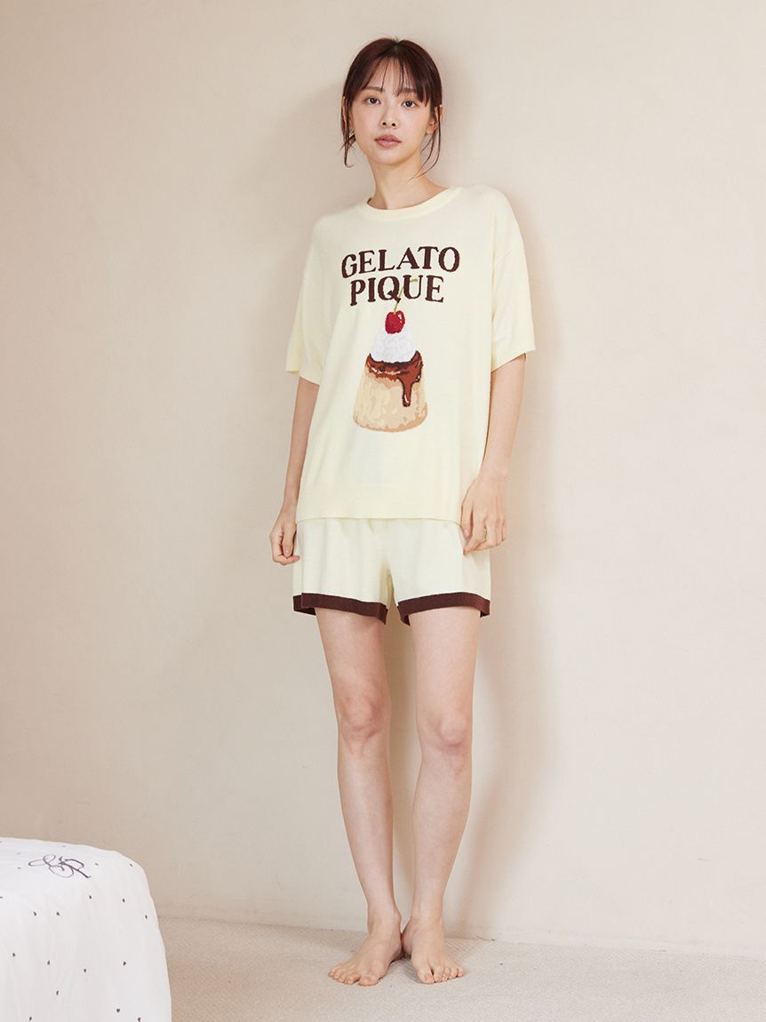 gelato pique「【ONLINE限定】スムーズィープリンジャガードプルオーバー&ショートパンツセット」|ルームウェア|