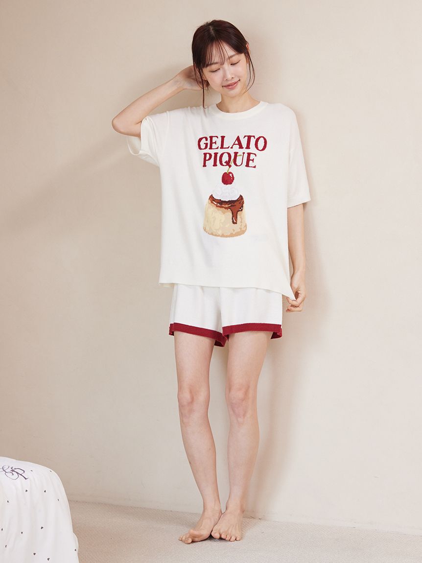 gelato pique「【ONLINE限定】スムーズィープリンジャガードプルオーバー&ショートパンツセット」|ルームウェア|