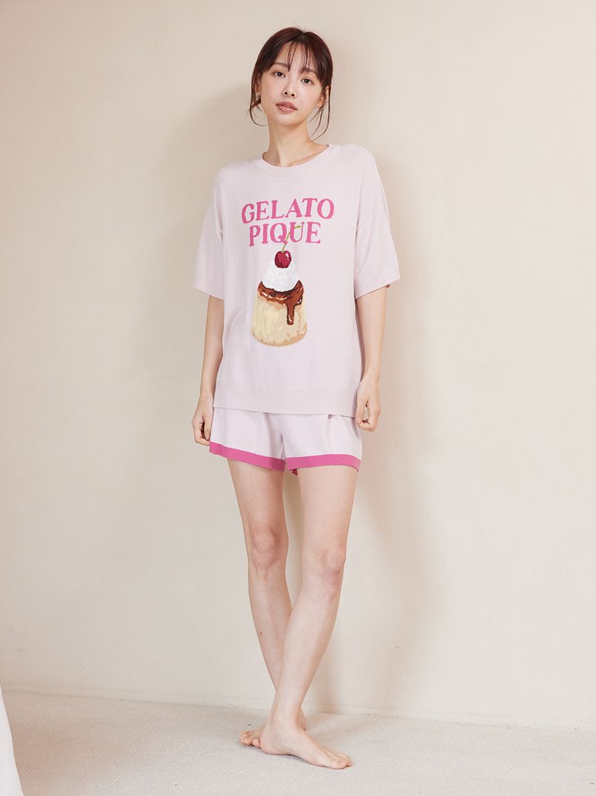 gelato pique「【ONLINE限定】スムーズィープリンジャガードプルオーバー&ショートパンツセット」|ルームウェア|
