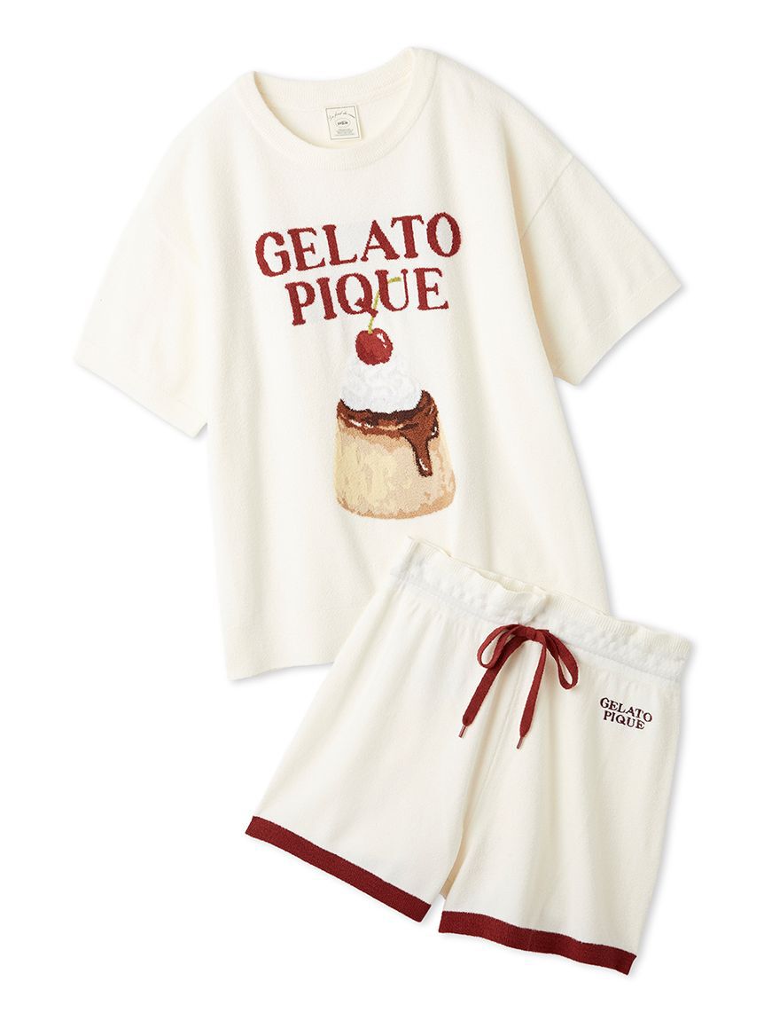 gelato pique「【ONLINE限定】スムーズィープリンジャガードプルオーバー&ショートパンツセット」|ルームウェア|