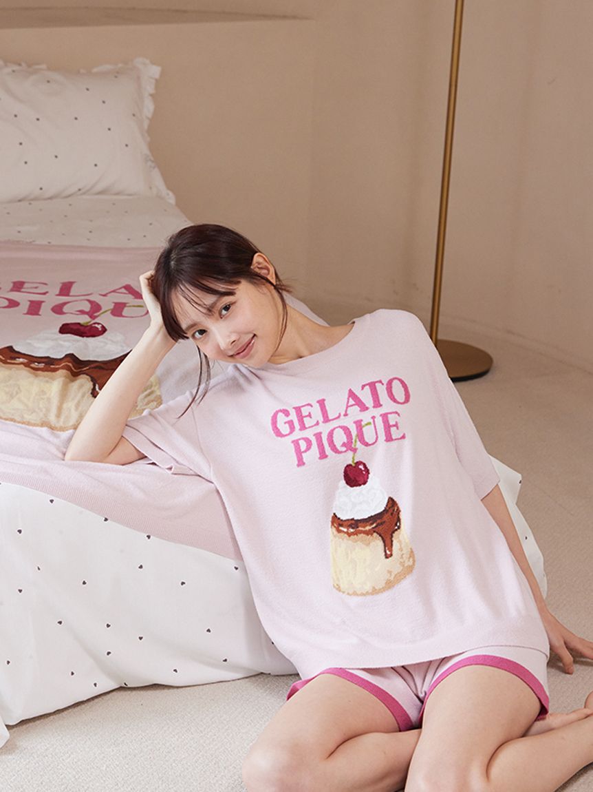 gelato pique「【ONLINE限定】スムーズィープリンジャガードプルオーバー&ショートパンツセット」|ルームウェア|PNK