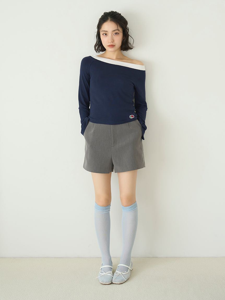 LILY BROWN Lingerie「【LILY BROWN Lingerie&times;FRUIT OF THE LOOM】2wayオフショルダートップス」|Tシャツ・カットソー|