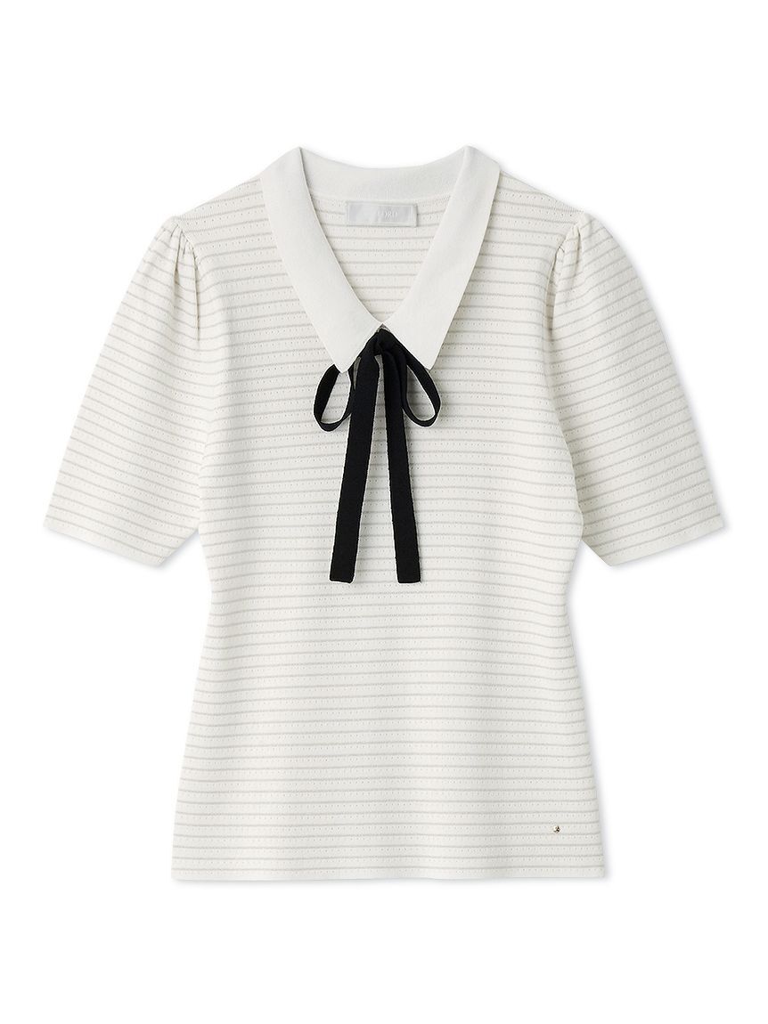 CELFORD「【洗える】ボウタイリボン衿付きニットプルオーバー」|ニット・セーター|BORDER