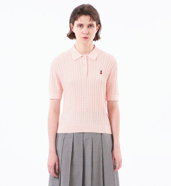 MACKINTOSH PHILOSOPHY「【WEB&一部店舗限定】バッキンガムベア ケーブルニットポロ」|ニット・セーター|