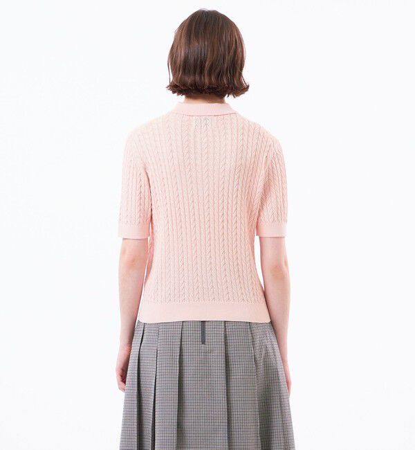 MACKINTOSH PHILOSOPHY「【WEB&一部店舗限定】バッキンガムベア ケーブルニットポロ」|ニット・セーター|
