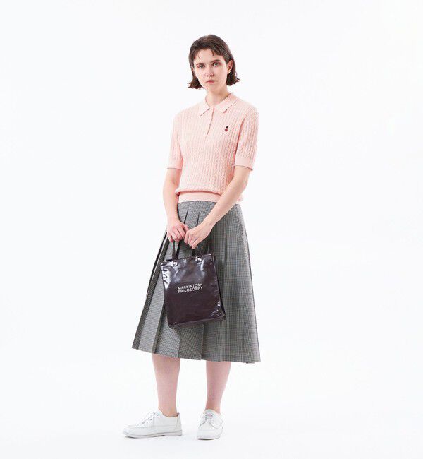 MACKINTOSH PHILOSOPHY「【WEB&一部店舗限定】バッキンガムベア ケーブルニットポロ」|ニット・セーター|