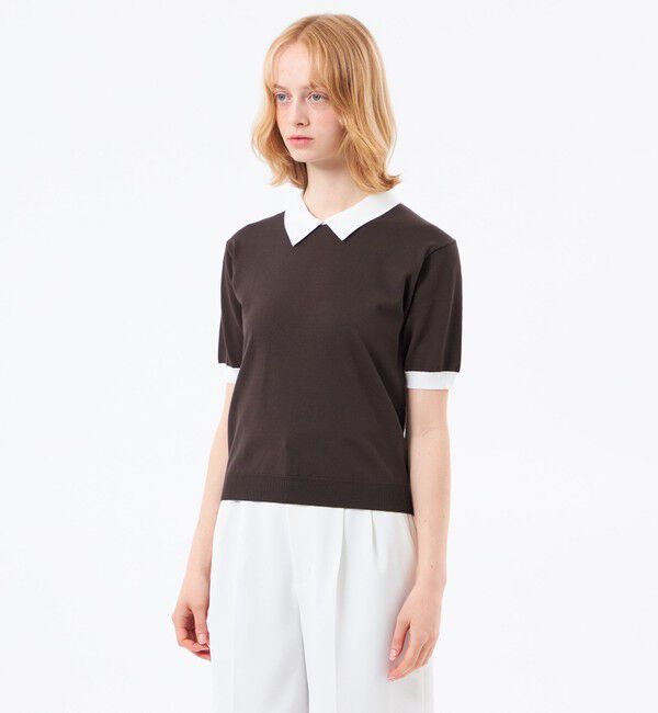 MACKINTOSH PHILOSOPHY「【WEB&一部店舗限定】ポロカラーニット」|ニット・セーター|