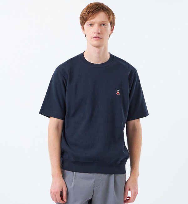 MACKINTOSH PHILOSOPHY「【予約販売】BUCKINGHAM BEAR ワイドリブTシャツ サーフニット」|ニット・セーター|ネイビー