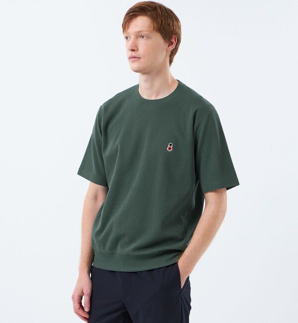 MACKINTOSH PHILOSOPHY「【予約販売】BUCKINGHAM BEAR ワイドリブTシャツ サーフニット」|ニット・セーター|グリーン3