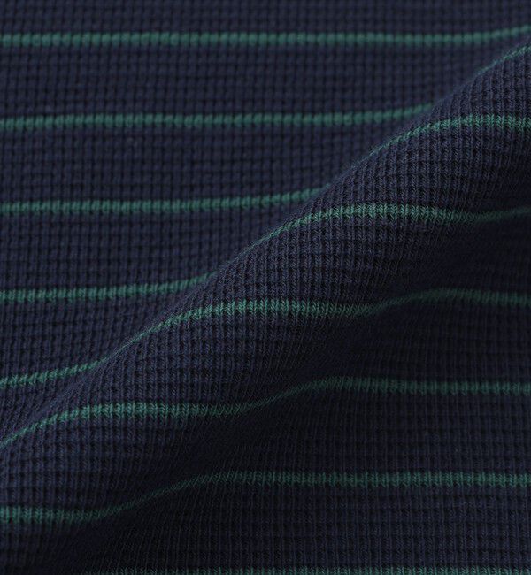 MACKINTOSH PHILOSOPHY「【予約販売】BUCKINGHAM BEAR ヘンリーネックTシャツ サーフニットボーダー」|Tシャツ・カットソー|