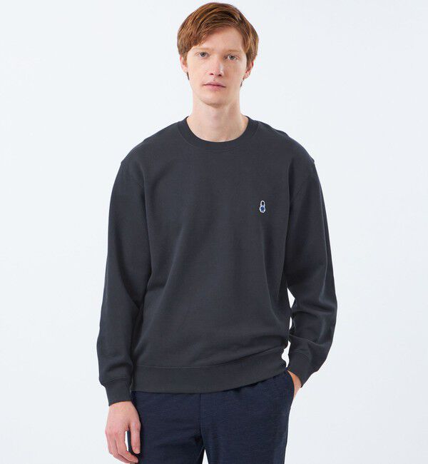 MACKINTOSH PHILOSOPHY「【予約販売】【WEB&一部店舗限定】BUCKINGHAM BEAR 10オンス裏パイル ワンポイントクルーネックスウェット」|Tシャツ・カットソー|ネイビー