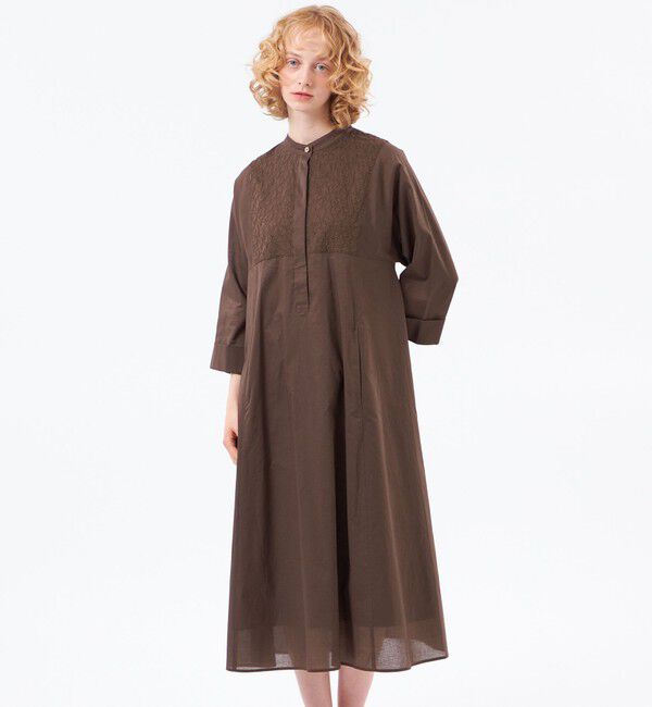 MACKINTOSH PHILOSOPHY「＜CRANWELL DRESS＞フラワーレース」|ワンピース|ブラウン