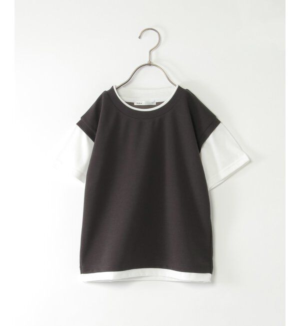 ikka kids「【親子おそろい】速乾COOLフェイクベストTシャツ（120~160cm）」|Tシャツ・カットソー|チャコール