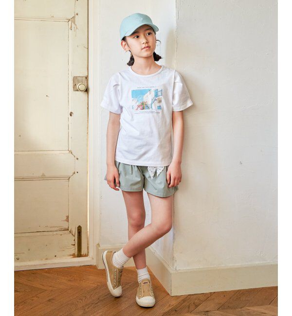 ikka kids「【親子コーデ】袖タック冷感プリントTシャツ（120~160cm）」|Tシャツ・カットソー|