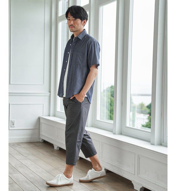 ikka「インディゴレイカンスイスカラーシャツ」|シャツ・ブラウス|