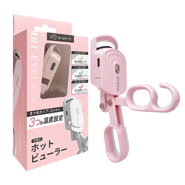  「ShinkoQ ホットビューラー 花びらカール ピンク (40g)」|コスメ雑貨|