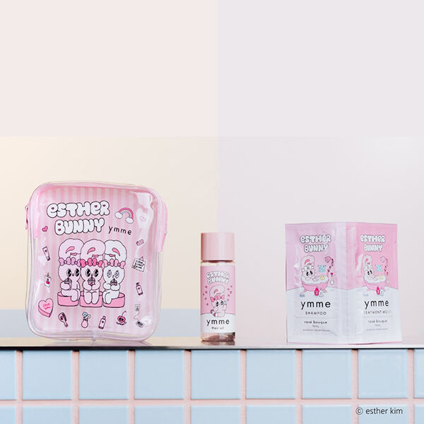  「ymme エスターバニーコラボ限定トラベルセット (50ml・10ml＋10ml&times;5)」|シャンプー|