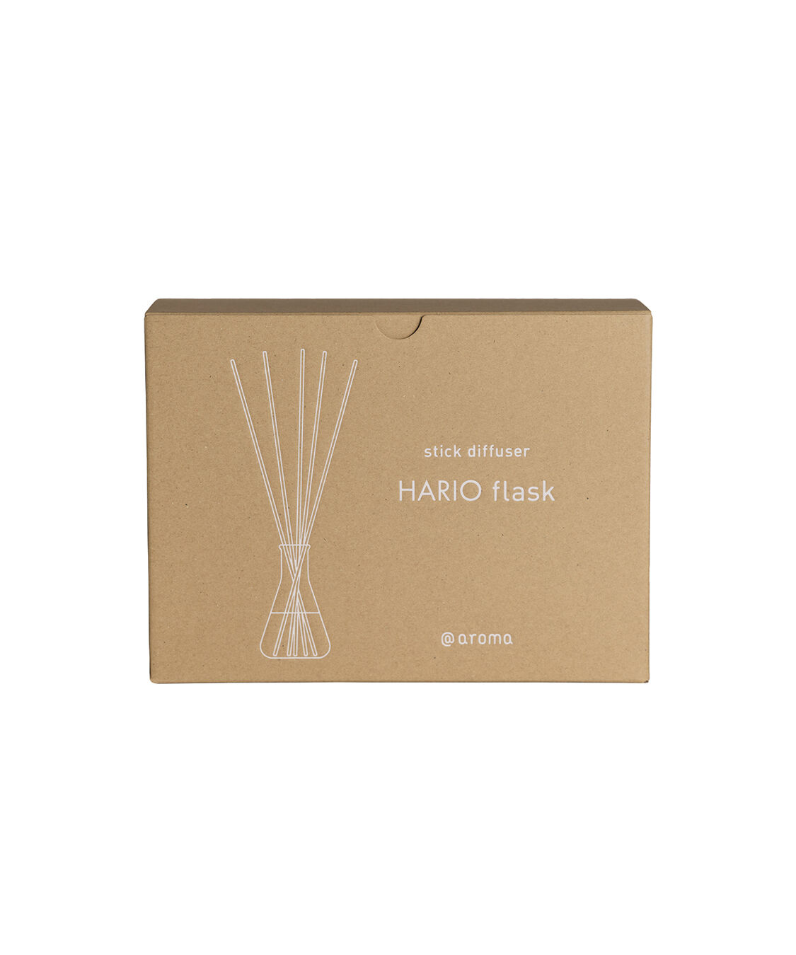 アットアロマ「stick diffuser HARIO flask D09 グレーset」|アロマ・ルームフレグランス|
