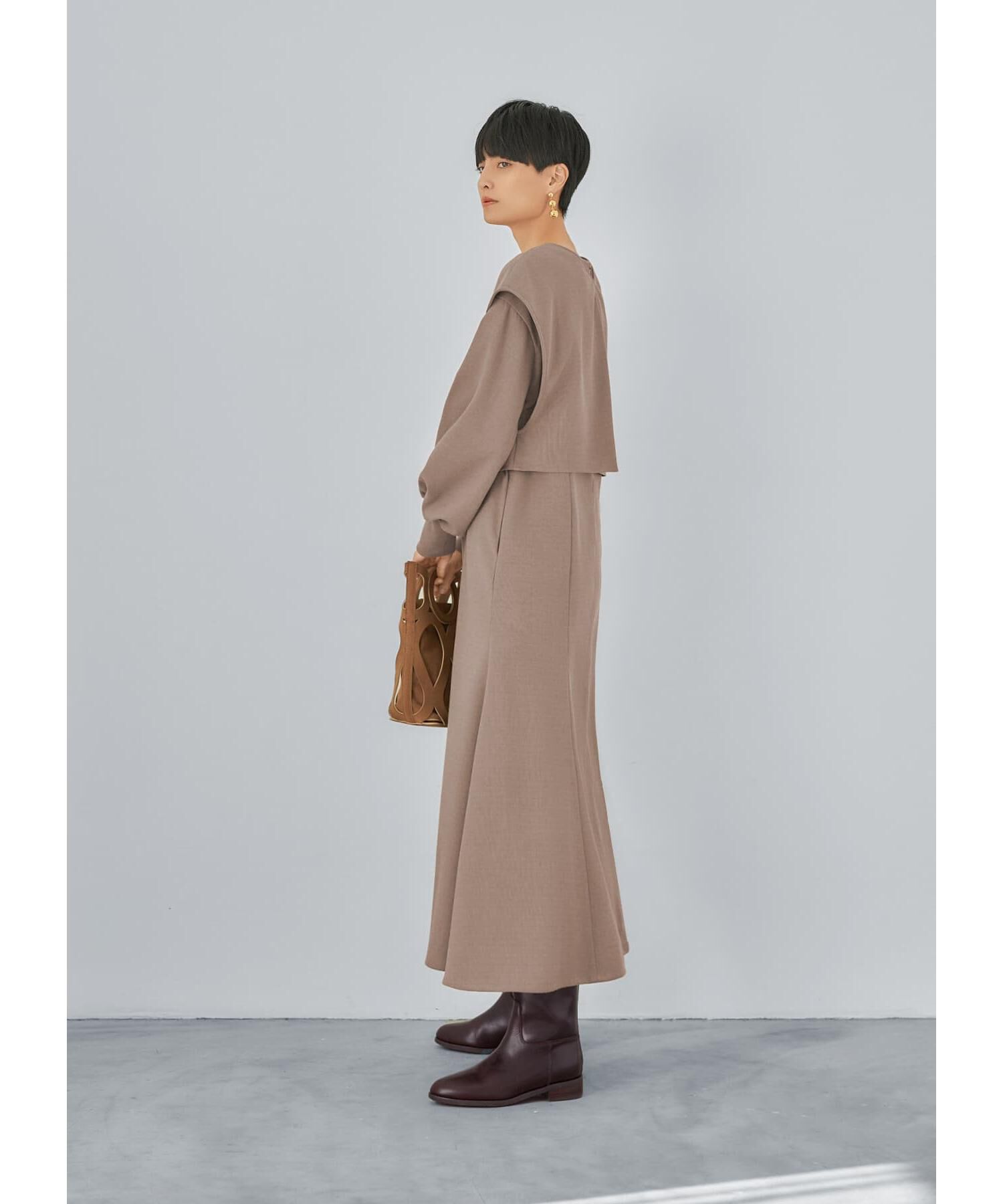 STYLE DELI「【LUXE】ベスト付きマーメイドラインワンピース」|ワンピース|
