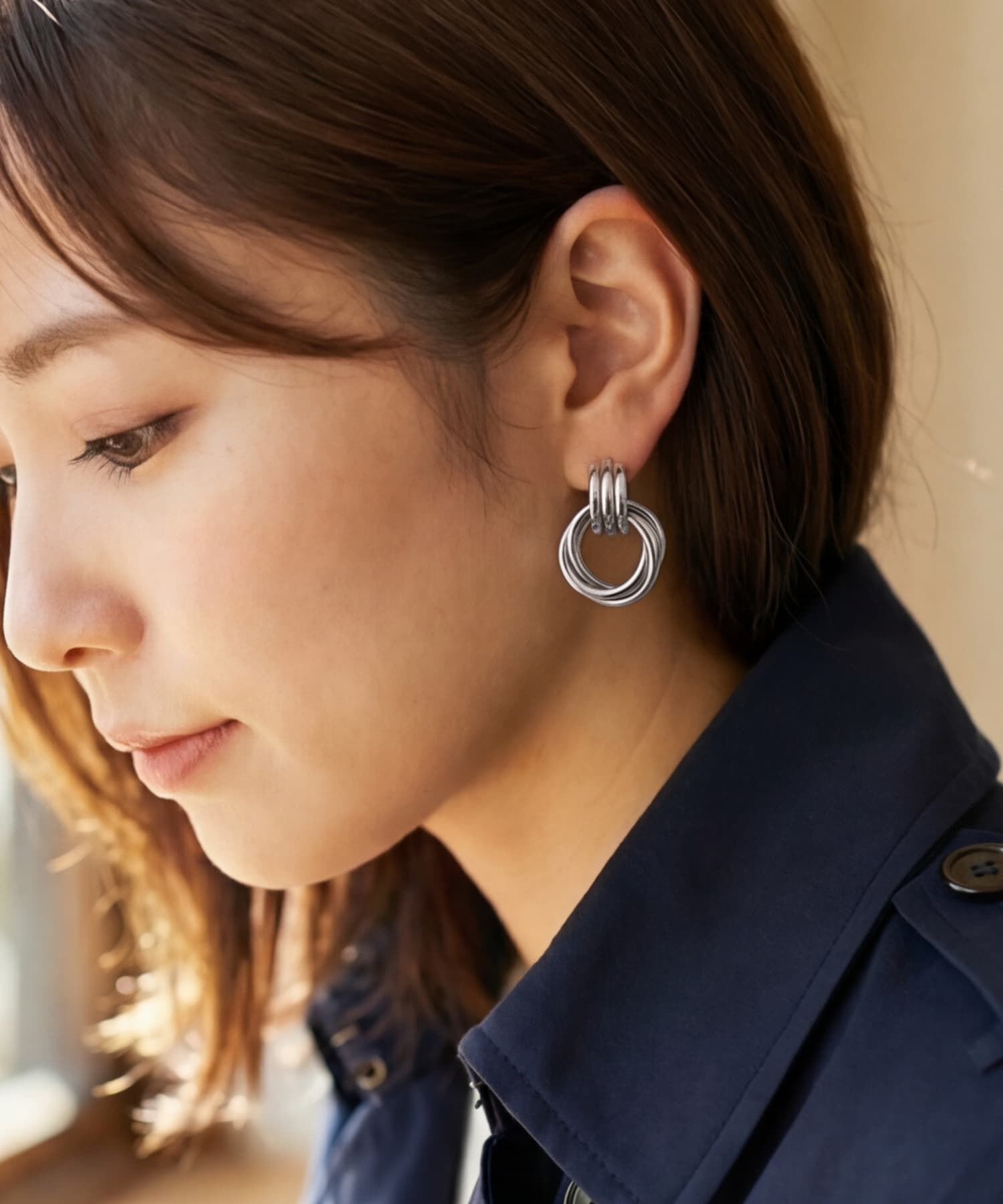STYLE DELI「【DELI by】重なりリングピアス」|ピアス|