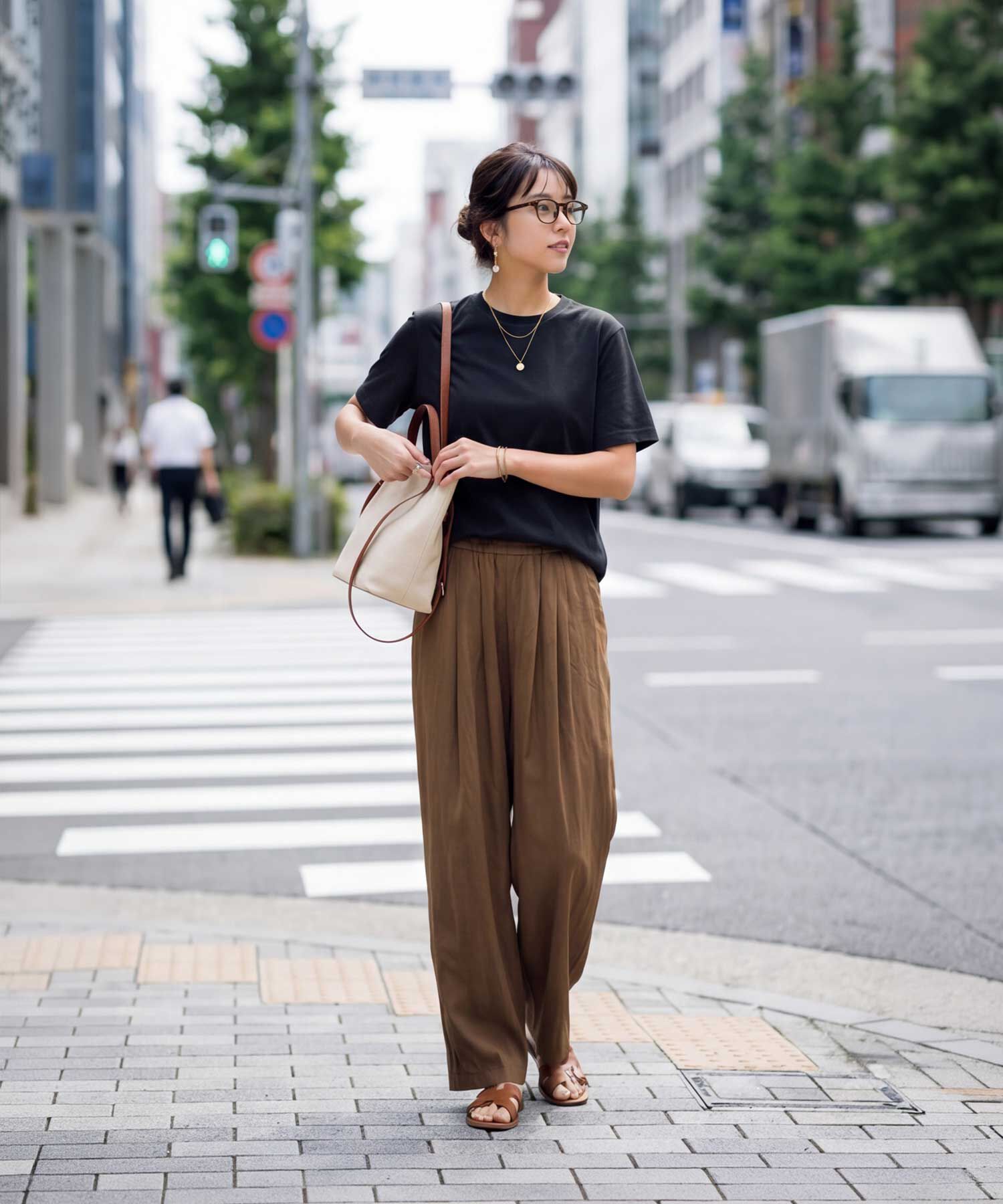 STYLE DELI「薄手スムースクルーネックTシャツ」|Tシャツ・カットソー|