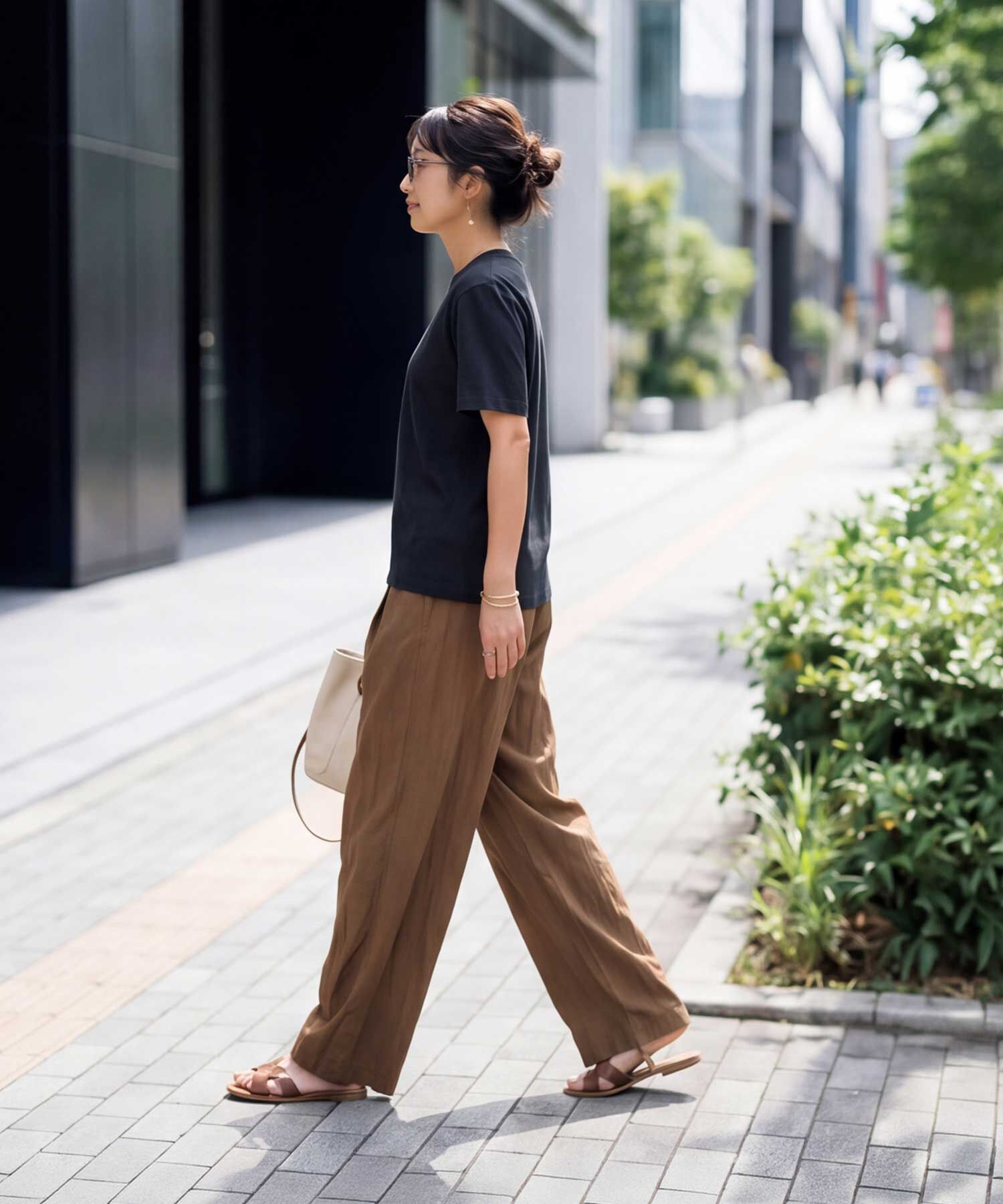 STYLE DELI「薄手スムースクルーネックTシャツ」|Tシャツ・カットソー|