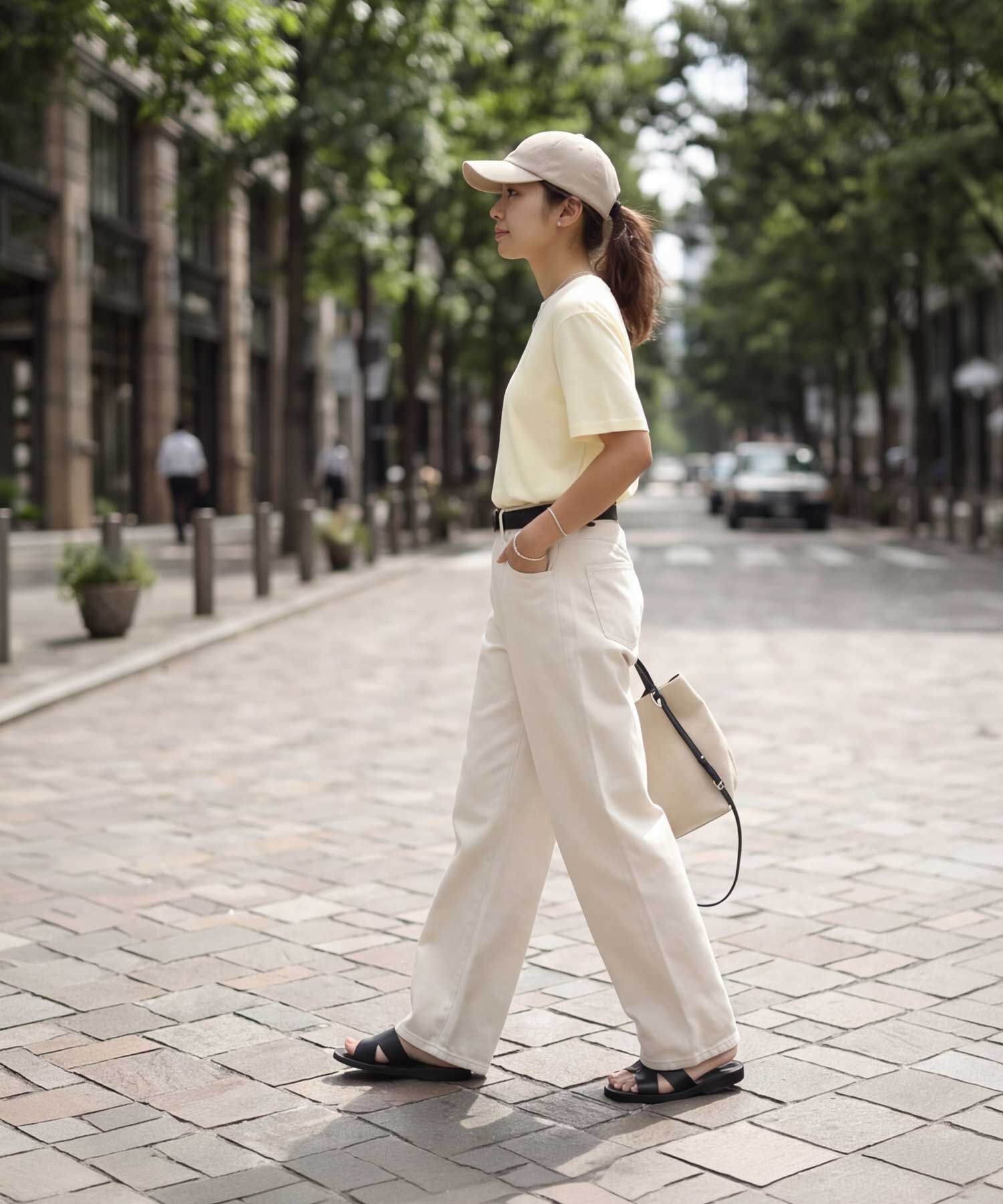 STYLE DELI「薄手スムースクルーネックTシャツ」|Tシャツ・カットソー|