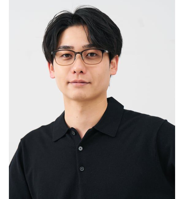 「ウェリントン型 メガネ | 、 レンズ交換券付」|メガネ|グリーン