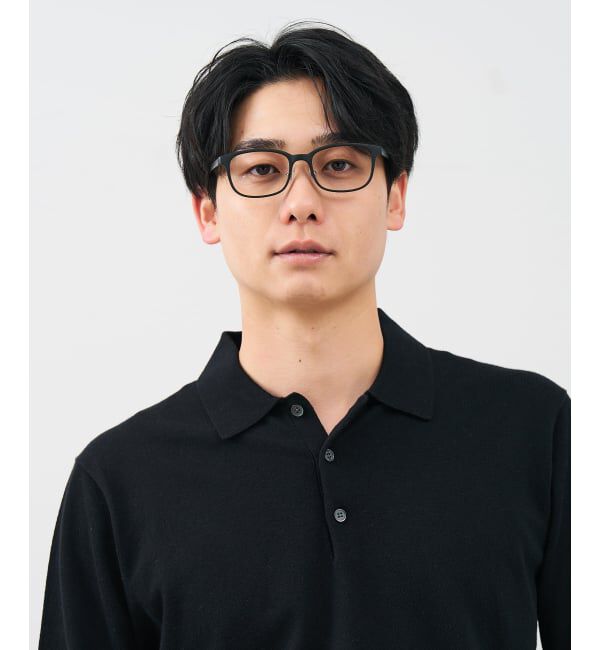  「ウェリントン型 メガネ | 、 レンズ交換券付」|メガネ|ブラック系その他